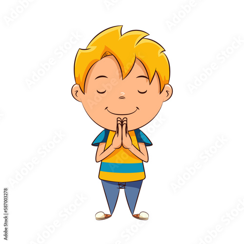 Kid praying