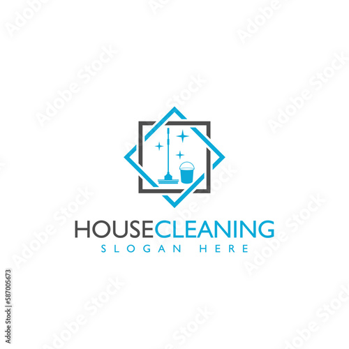 Free Download House Cleaning icon. House Cleaning Service Logo Template isolated on white background  - GFXLoad