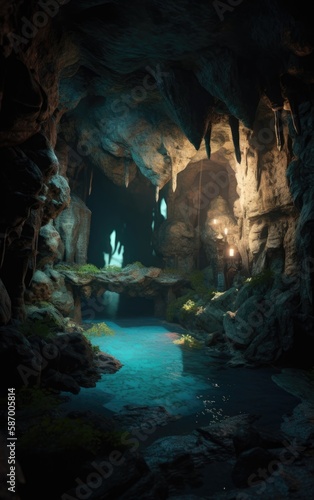 light in the cave Generative Ai
