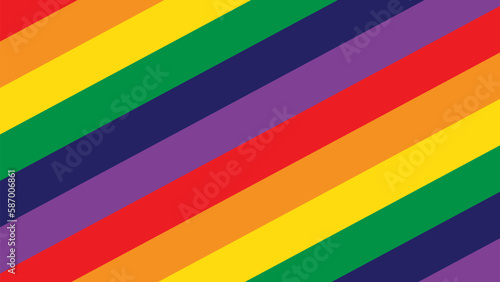 Pride Background with LGBT Pride Flag Colours. Rainbow Stripes Background. LGBTQ Gay Pride Wallpaper.