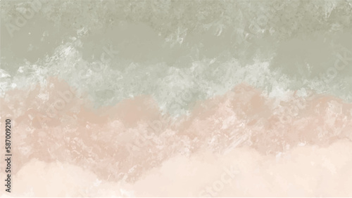 Abstract earth tone watercolor background for your design, watercolor background concept, vector.