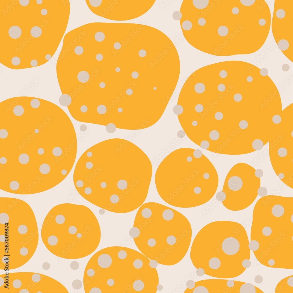 Colorful seamless pattern with hand drawn circles.Scandinavian style. Colorful seamless pattern with hand drawn circles.Scandinavian style.