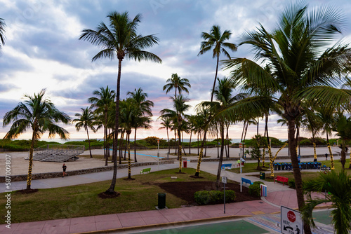 view of Miami city in Florida USA