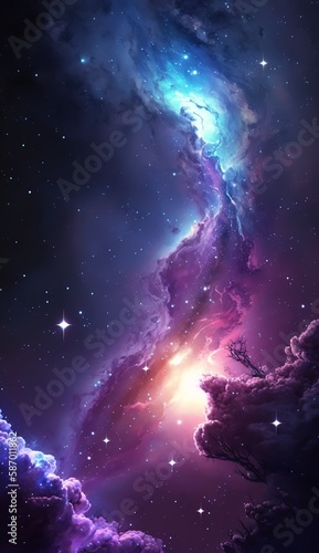 dazzling starry sky wallpaper universe starry sky background,Generative AI