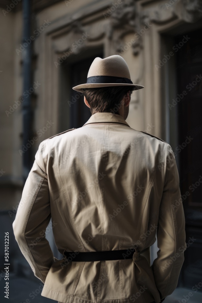 person in a street Generative Ai