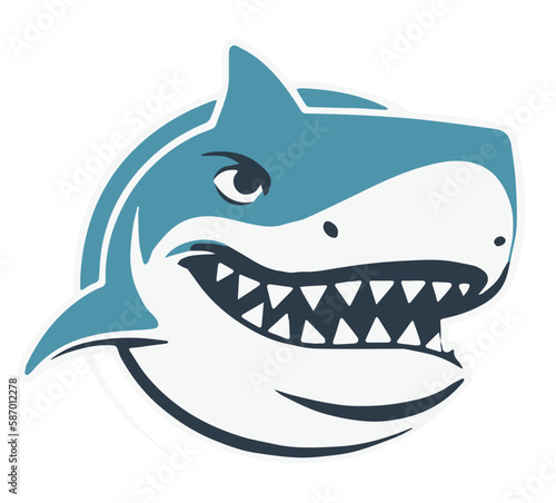 Great White Shark Circular Logo