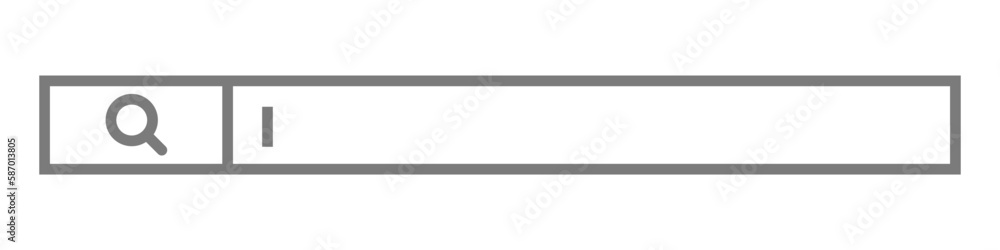 Search box with input instructions and copy space. Web search bar. Vector. Search box with input instructions and copy space. Web search bar. Vector.