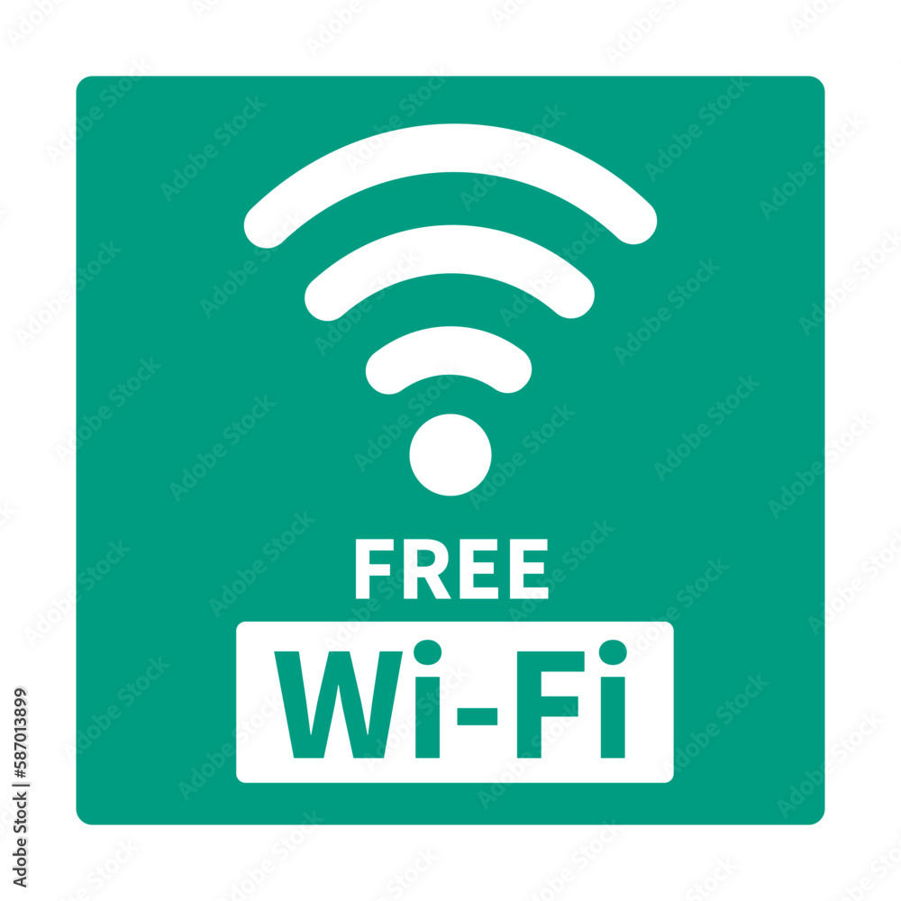 FreeWifi logo and Wi-Fi icon. Vector. FreeWifi logo and Wi-Fi icon. Vector.