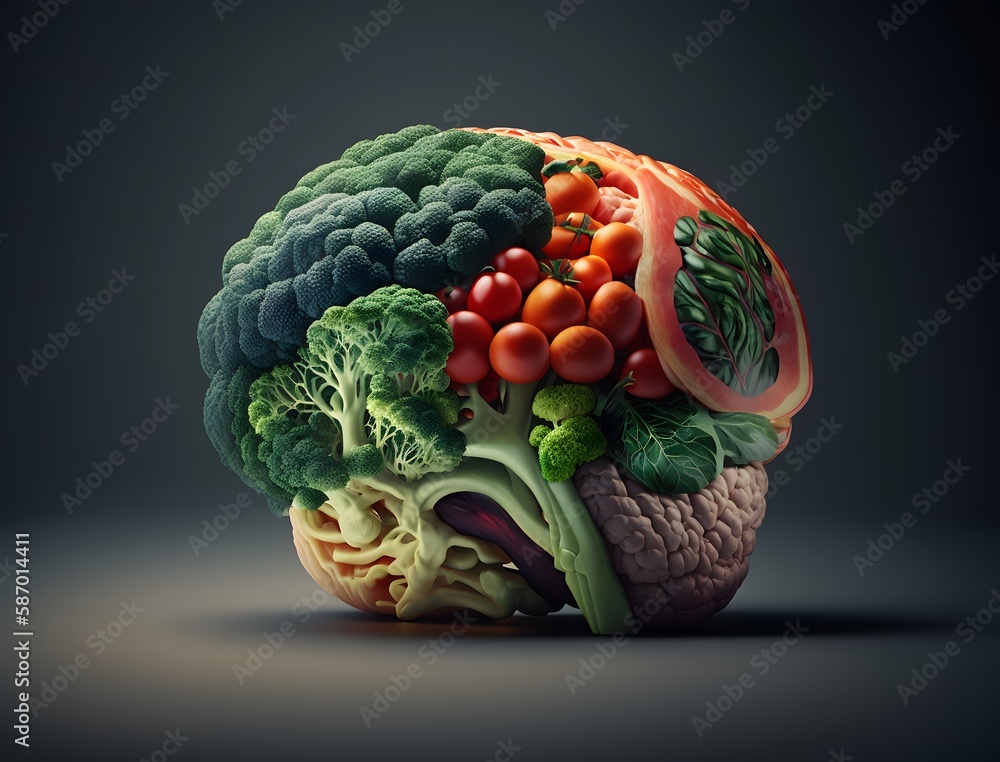 human brain is made of various vegetables. Nutrition for a healthy ...