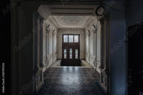 Entrance hall in old mansion