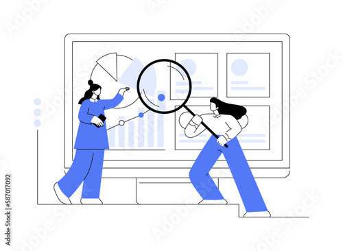 Business analysis abstract concept vector illustration.