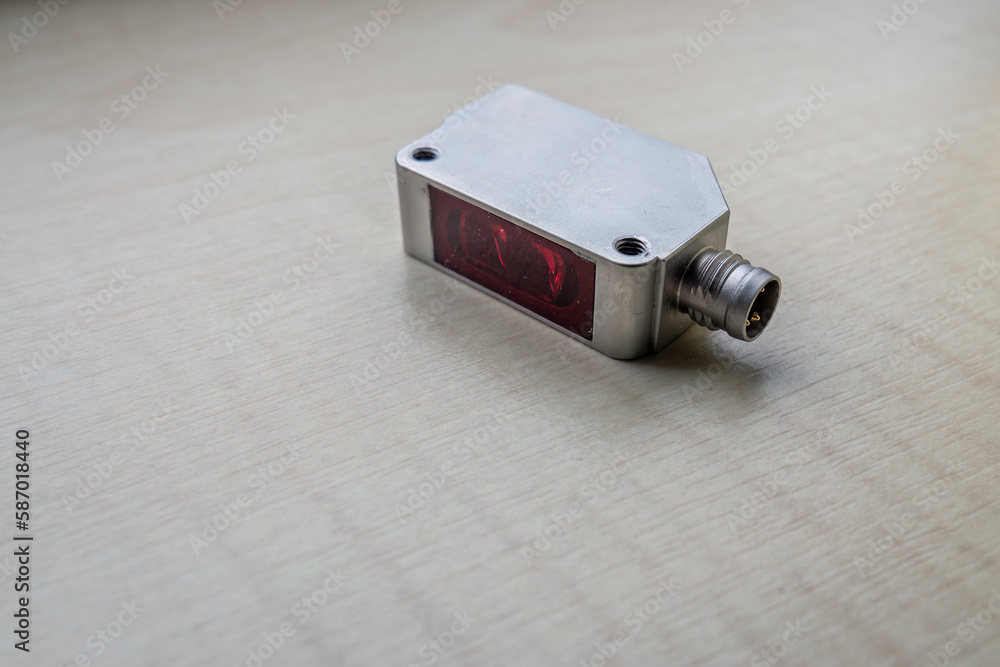 Detail of the placed optical sensor. Detail of the placed optical sensor.