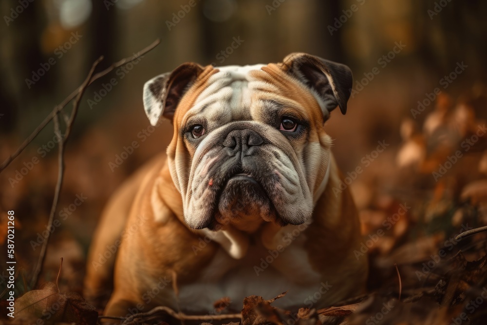 German Bulldog. Generative AI