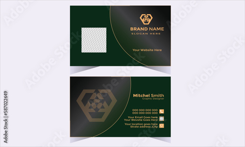 Creative and Clean Modern Business Card Template With nice Colour. Modern Creative Nice Business Card Template Design With Nice Colour. 