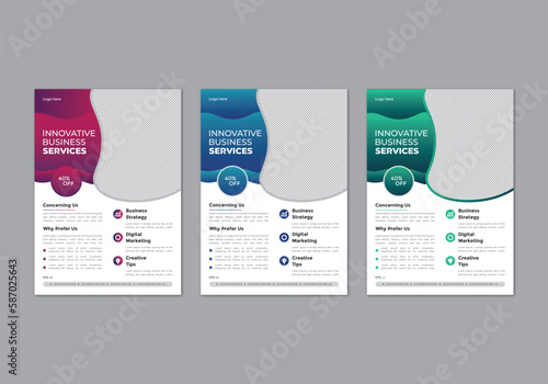 modern trend professional business flyer design corporate vector file