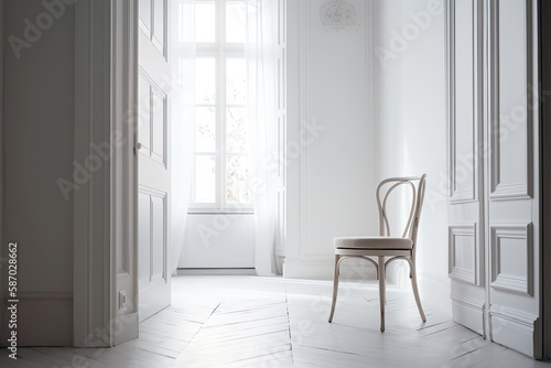 intérieur minimaliste blanc