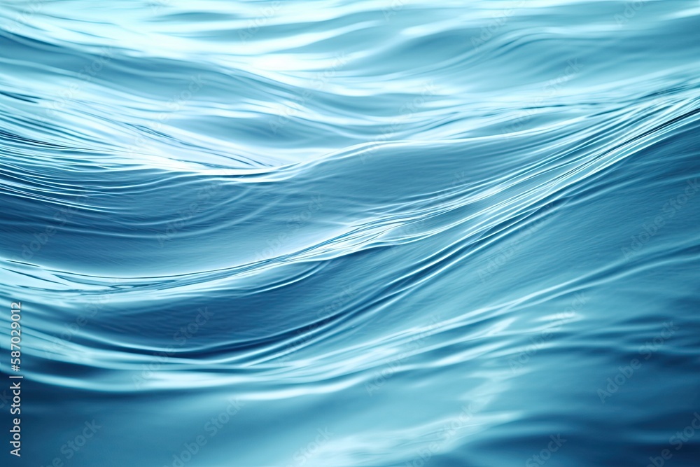 abstract background image that represents the flow and movement of water, with waves and ripples Generative AI