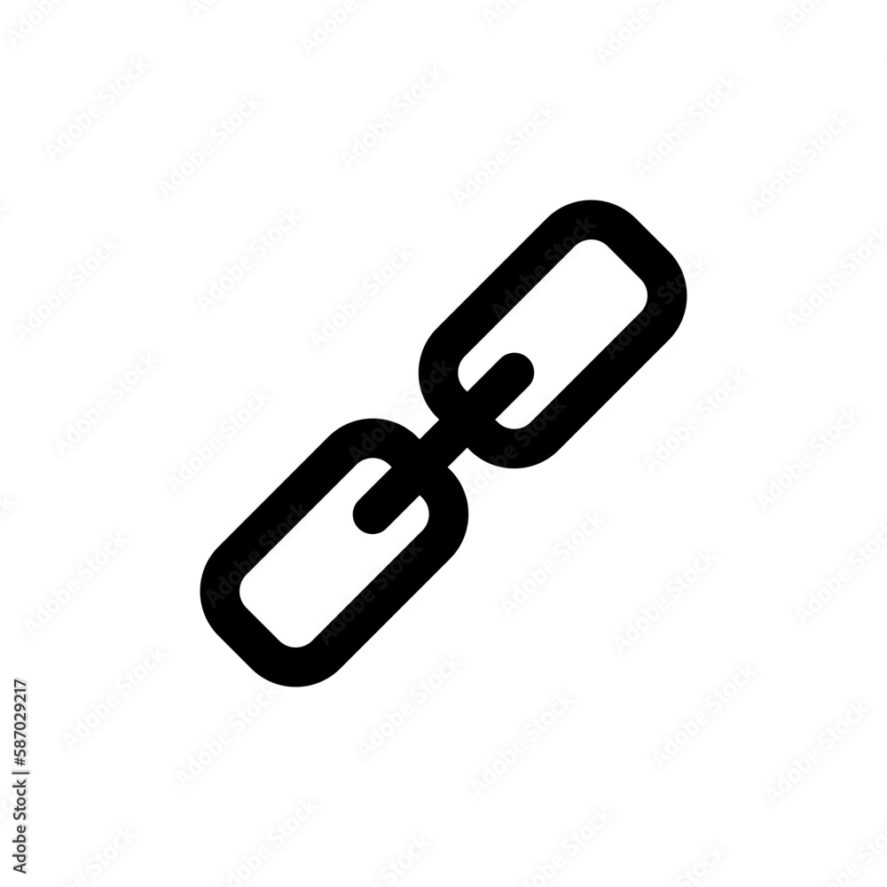 Link silhouette icon. Clip. Vector. Link silhouette icon. Clip. Vector.