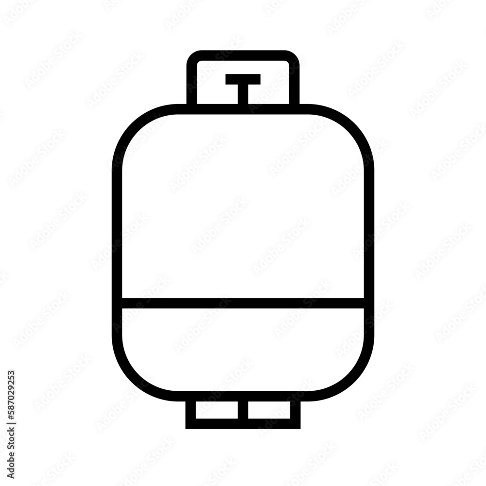 Propane gas cylinder icon. Gas storage tank. Vector. Propane gas cylinder icon. Gas storage tank. Vector.