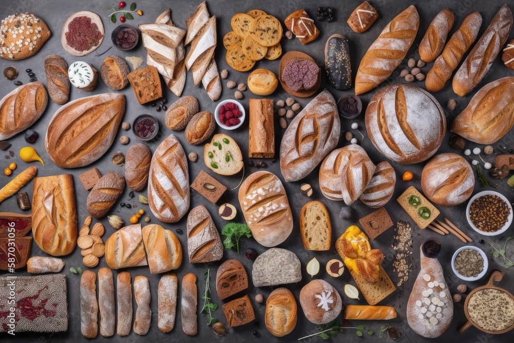 Assortment of Freshly baked bread Assortment of Freshly baked bread