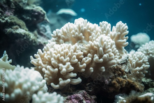 The dangers of coral bleaching and how to prevent it, bokeh Generative AI