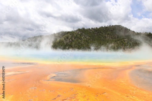 Geysers and Hot Springs of yellowstone