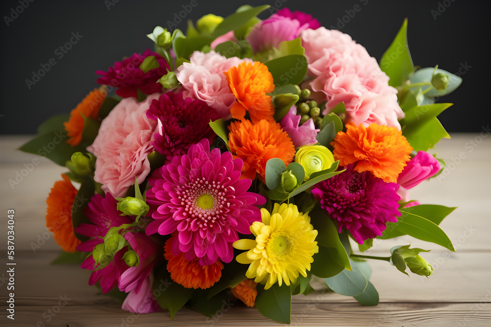 Realistic Flower Bouquet for Every Occasion - Generated by Generative AI Realistic Flower Bouquet for Every Occasion - Generated by Generative AI