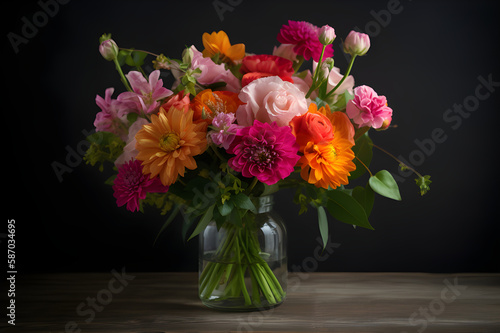 Realistic Flower Bouquet for Every Occasion - Generated by Generative AI © Herki