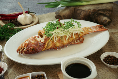 Seafood Chinese Food indonesian cuisine nusantara photo