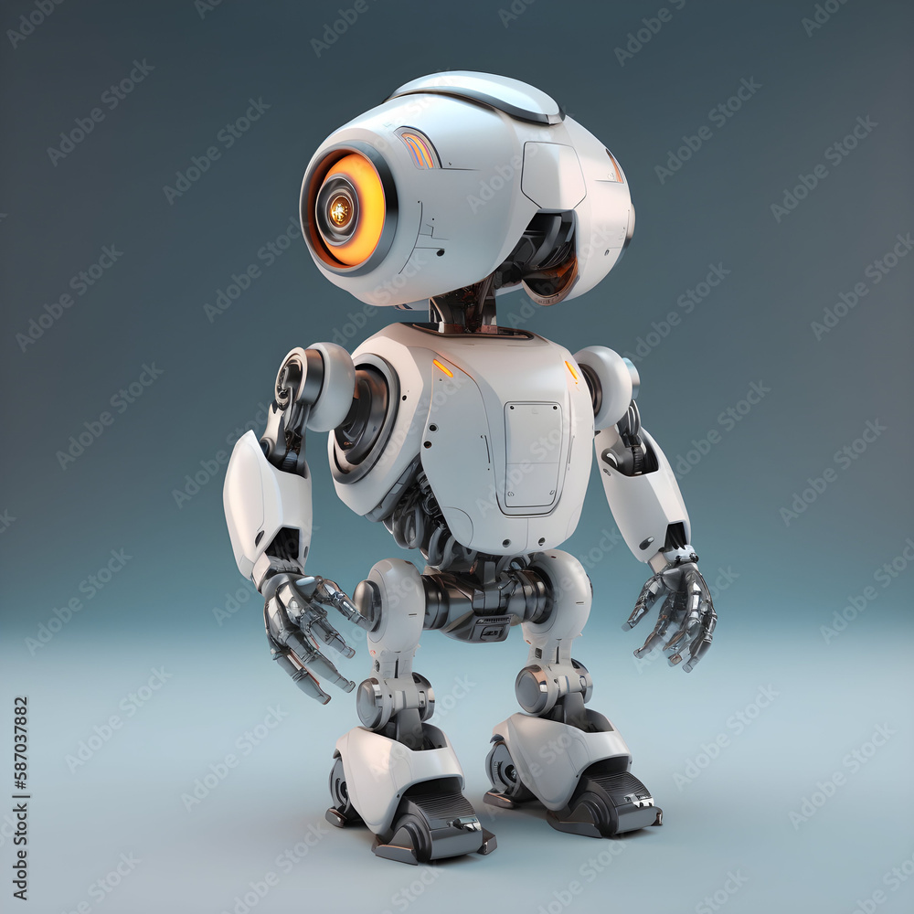 Futuristic AI Robot for Everyday Assistance made with Generative AI Futuristic AI Robot for Everyday Assistance made with Generative AI