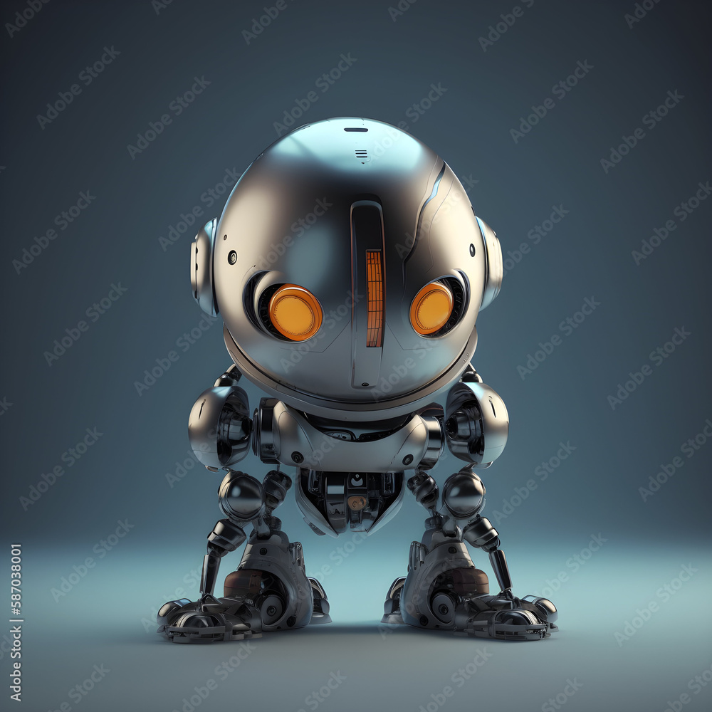 Futuristic AI Robot for Everyday Assistance made with Generative AI Futuristic AI Robot for Everyday Assistance made with Generative AI
