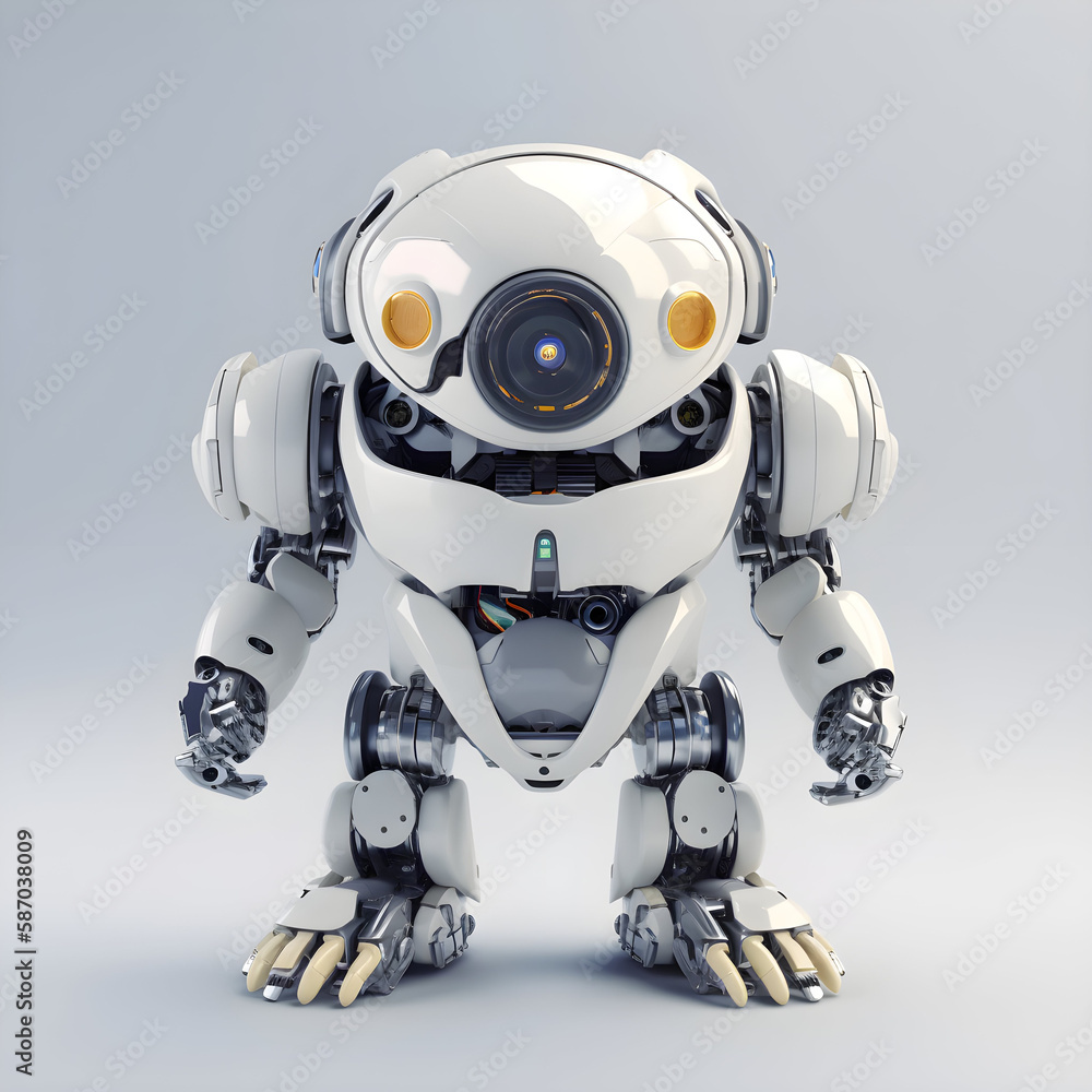 Futuristic AI Robot for Everyday Assistance made with Generative AI Futuristic AI Robot for Everyday Assistance made with Generative AI