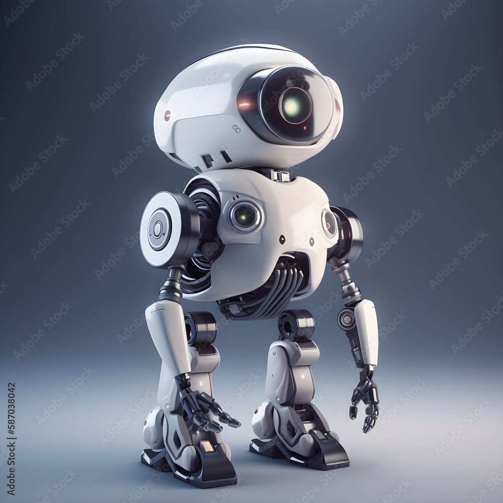 Futuristic AI Robot for Everyday Assistance made with Generative AI Futuristic AI Robot for Everyday Assistance made with Generative AI