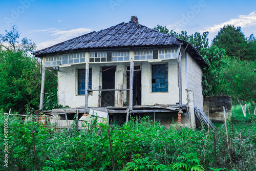 an abandoned house in abkhazia