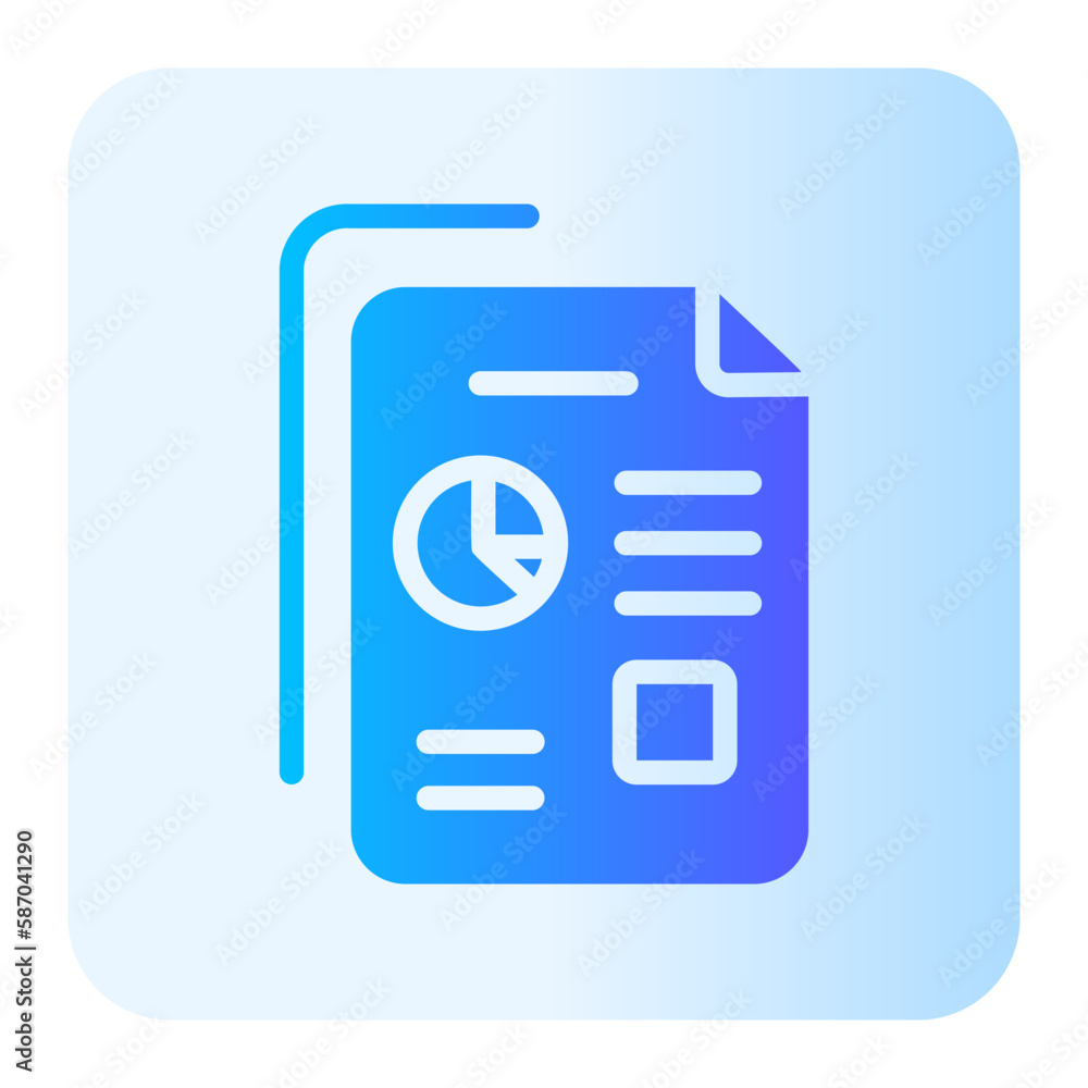 business report gradient icon business report gradient icon