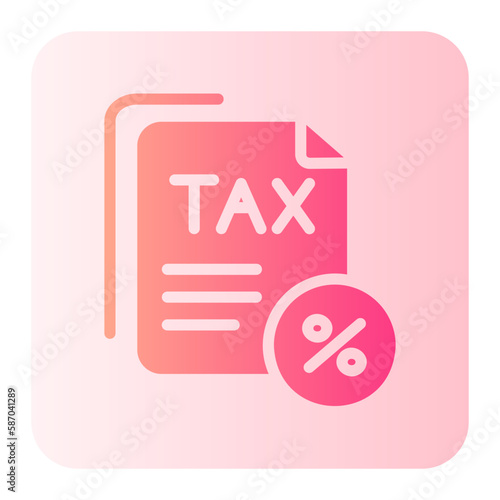 tax gradient icon