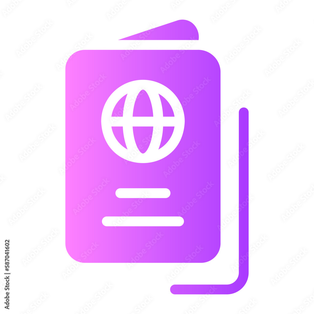 passport gradient icon