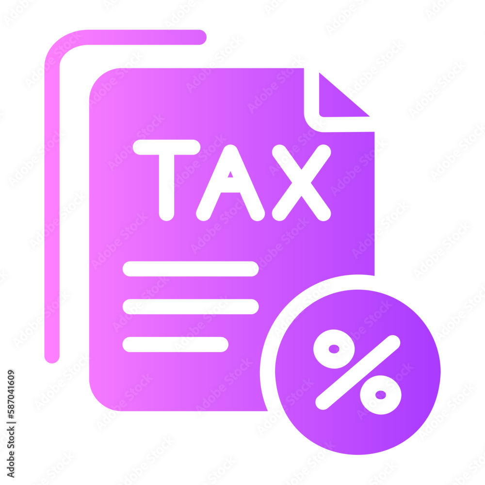 tax gradient icon