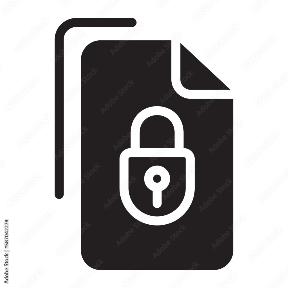 padlock glyph icon padlock glyph icon
