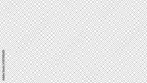 Pattern Abstract vector background design with maze isolated mosaic texture. 