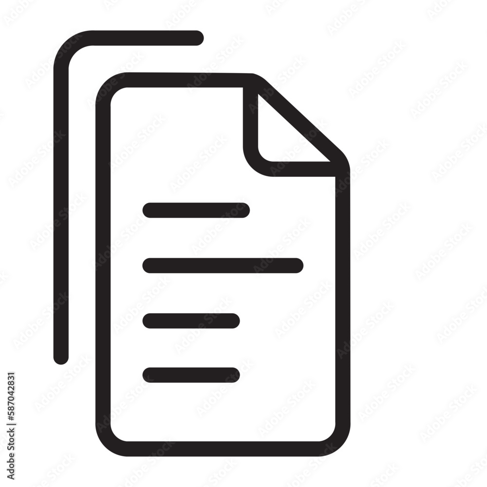 document line icon document line icon