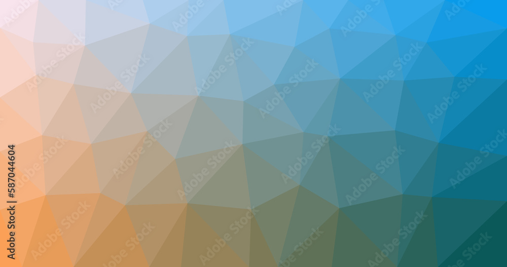 Obraz premium Gradient colour low poly background