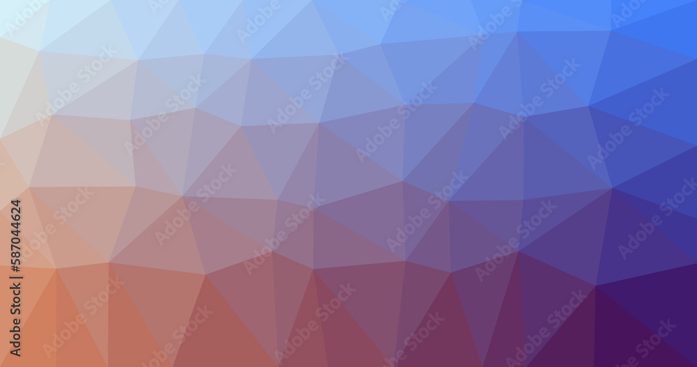 Obraz premium Gradient colour low poly background