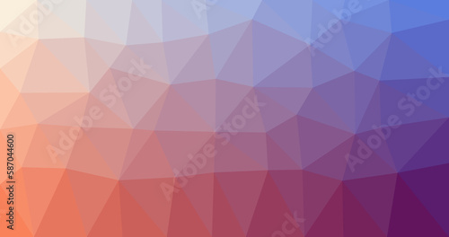 Gradient colour low poly background