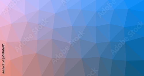 Gradient colour low poly background