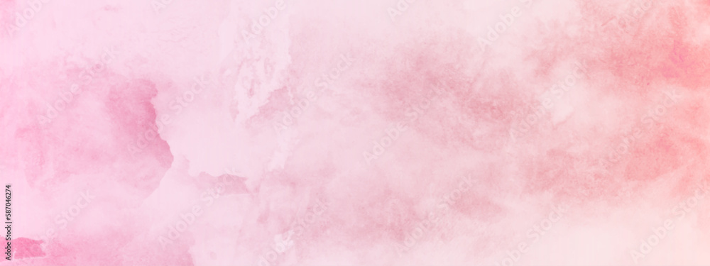 Obraz premium The pink watercolor backgrounds white. Abstract grunge pink shades watercolor background. Grunge background frame Soft pink watercolor background. Pink texture background. 