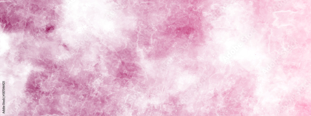 The pink watercolor backgrounds white.  Abstract grunge pink shades watercolor background.  Grunge background frame Soft pink watercolor background. Pink texture background. 