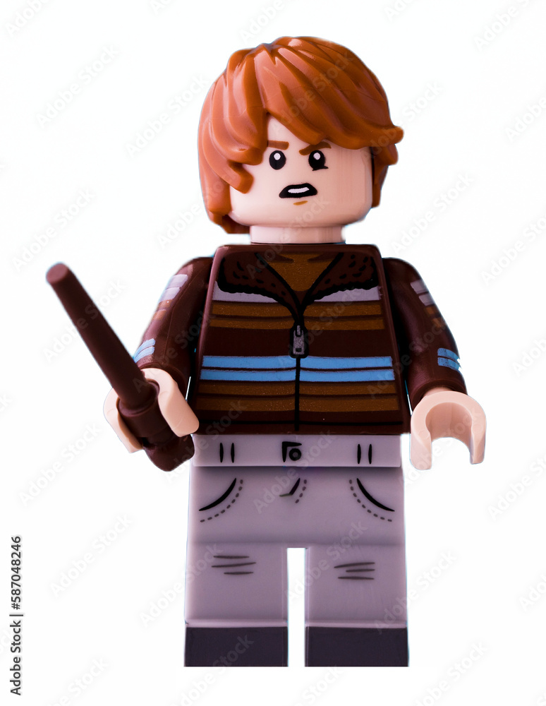 Fototapeta premium Dortmund - Deutschland 31. März 2023 Lego Minifigur Ron aus Harry Potter