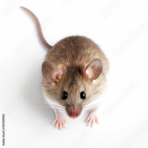 rat mouse on white background