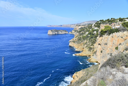 Rocky picturesque beach in Spain